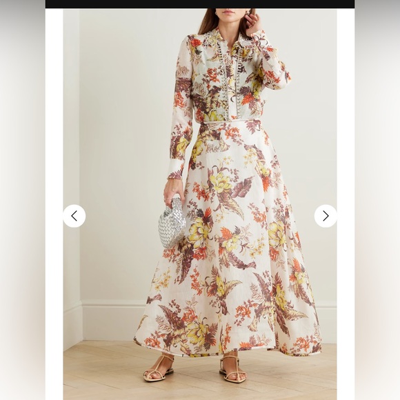 Zimmermann Dresses & Skirts - Zimmermann
Matchmaker Floral LinenSilk MidiSkirt